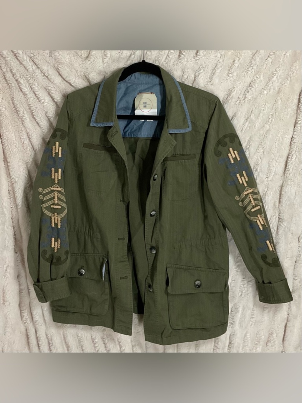 Heihei Olive Green Anorak Utility Jacket